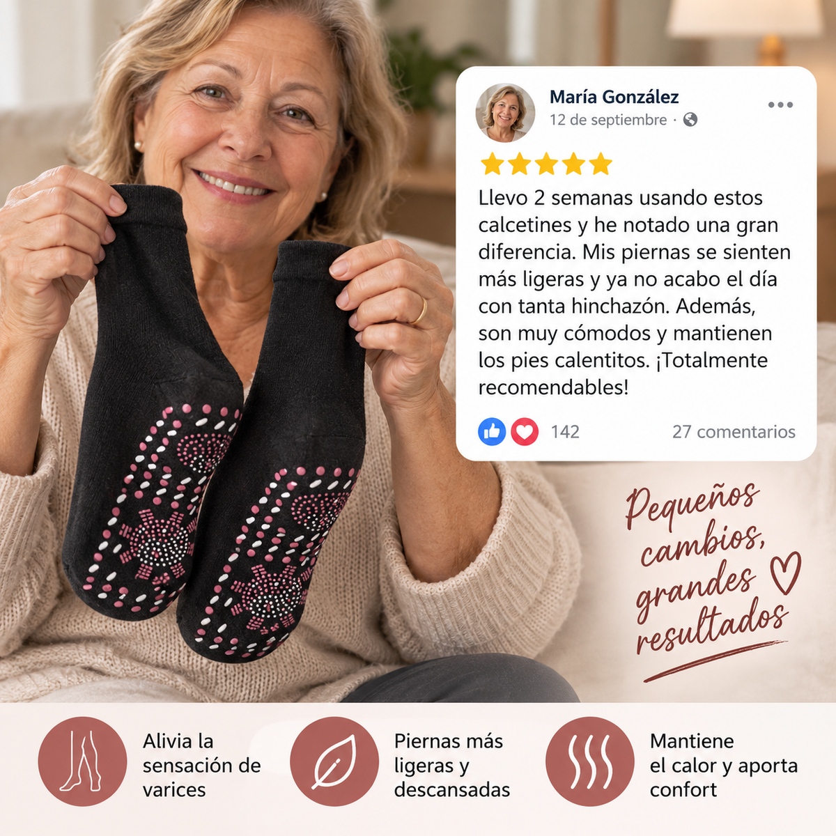 Calcetines Anti-Varices con Turmalina - LiviaFlex™
